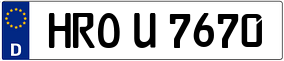 Truck License Plate